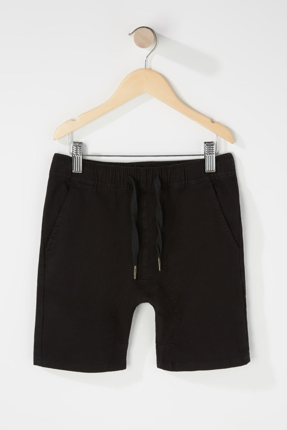 Kids Boys Twill Jogger Short Black