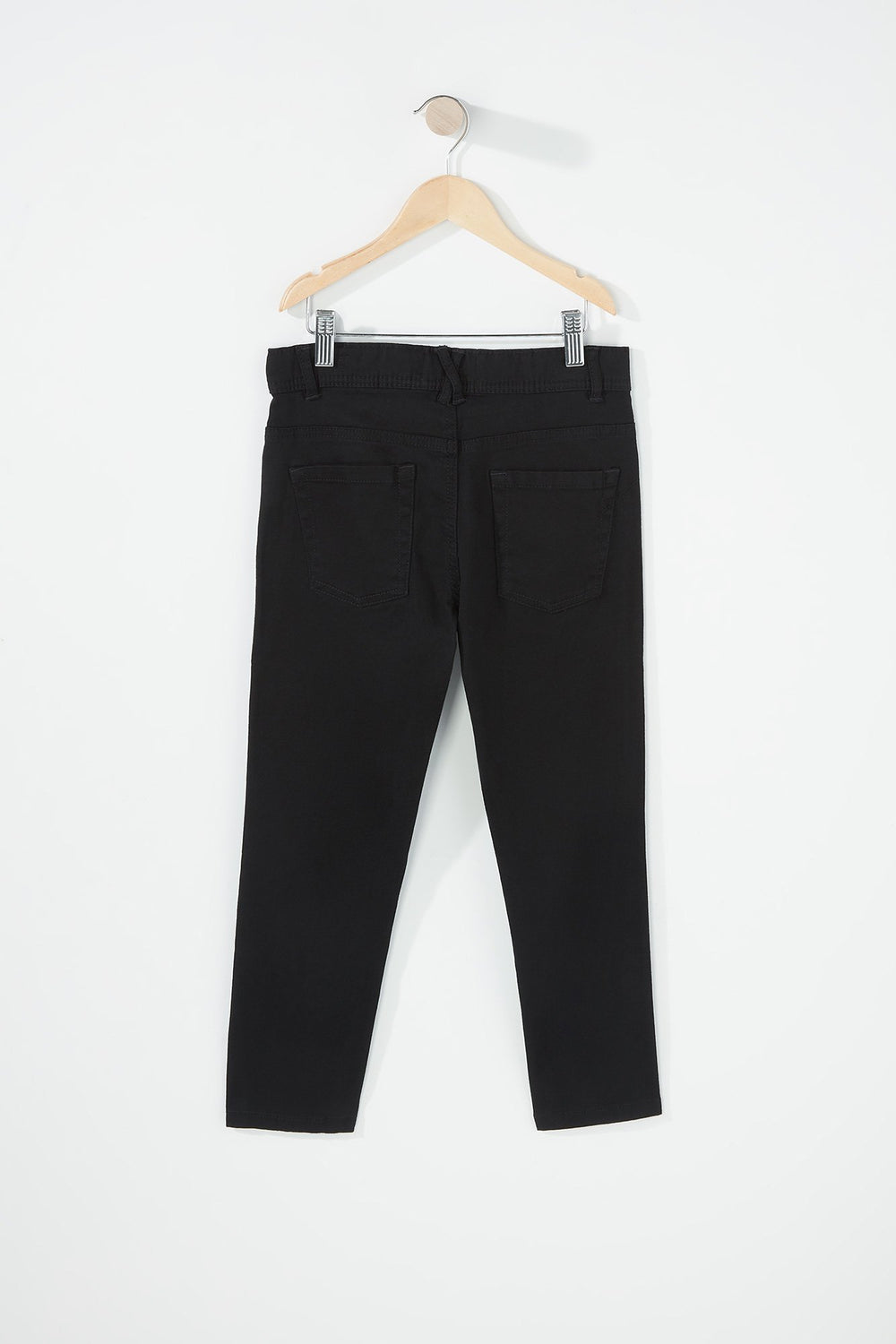 Kids Boys Twill Slim Jean Black