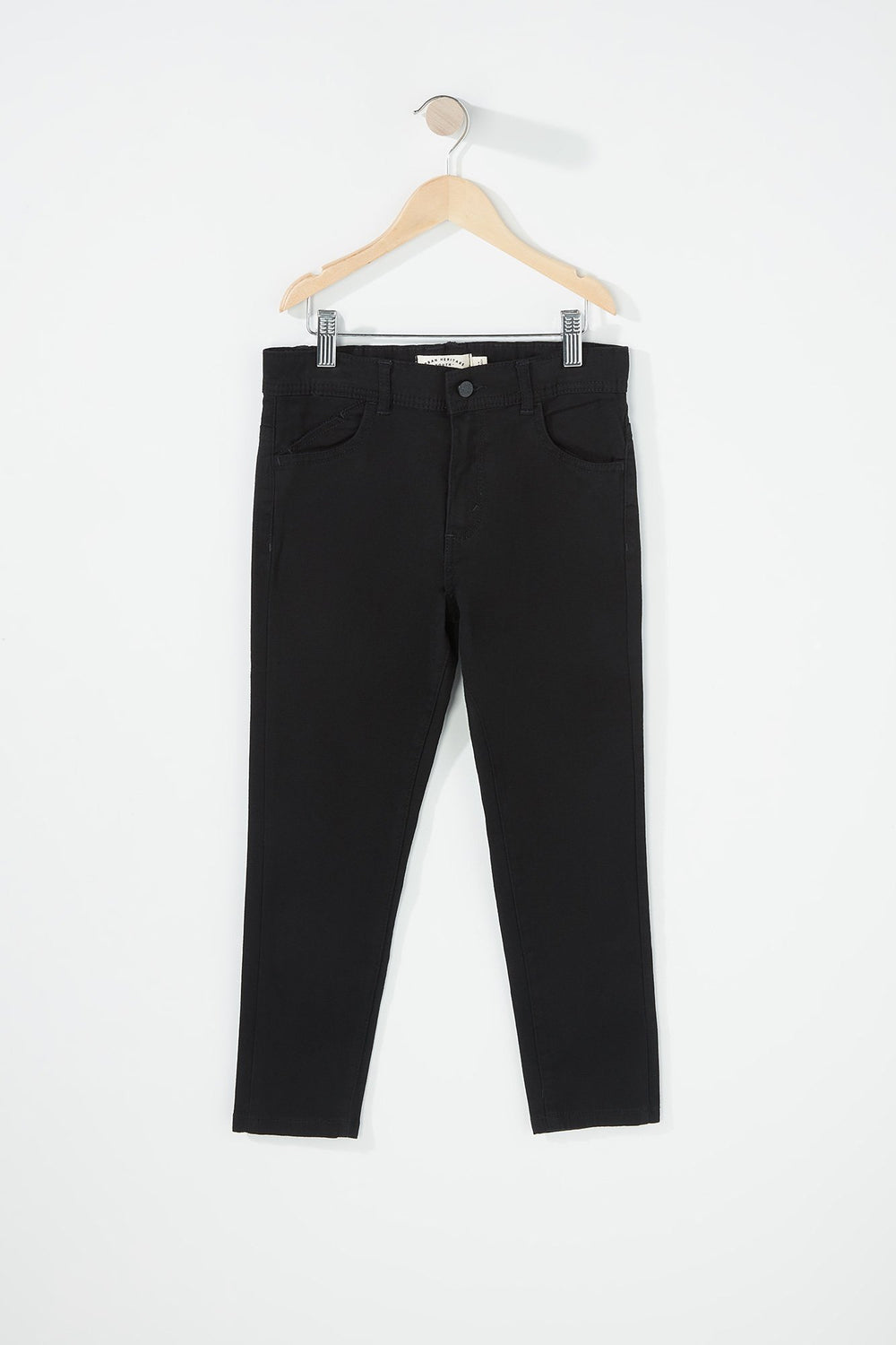 Kids Boys Twill Slim Jean Black