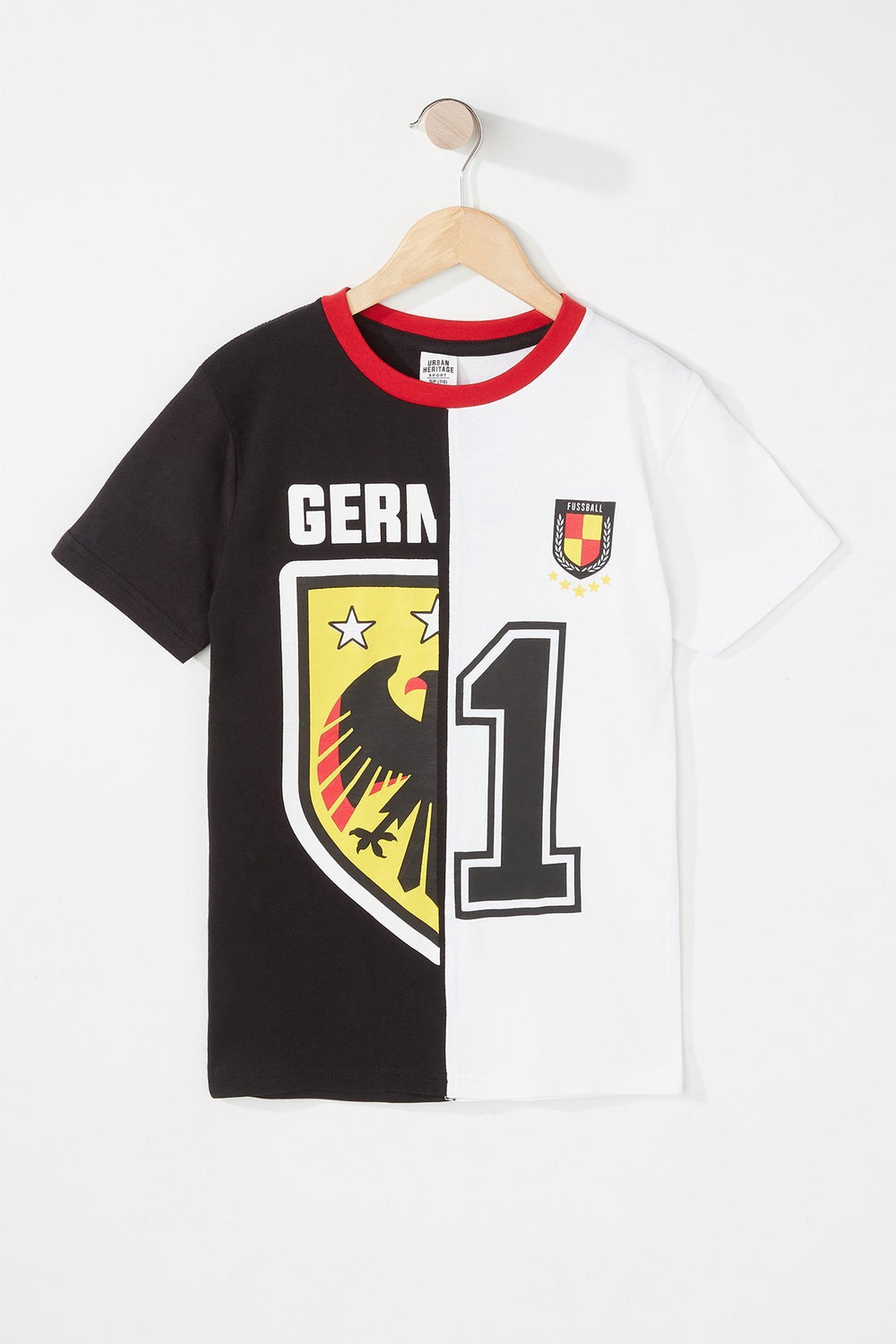 Kids Boys World Cup Germany Crewneck T-Shirt Black