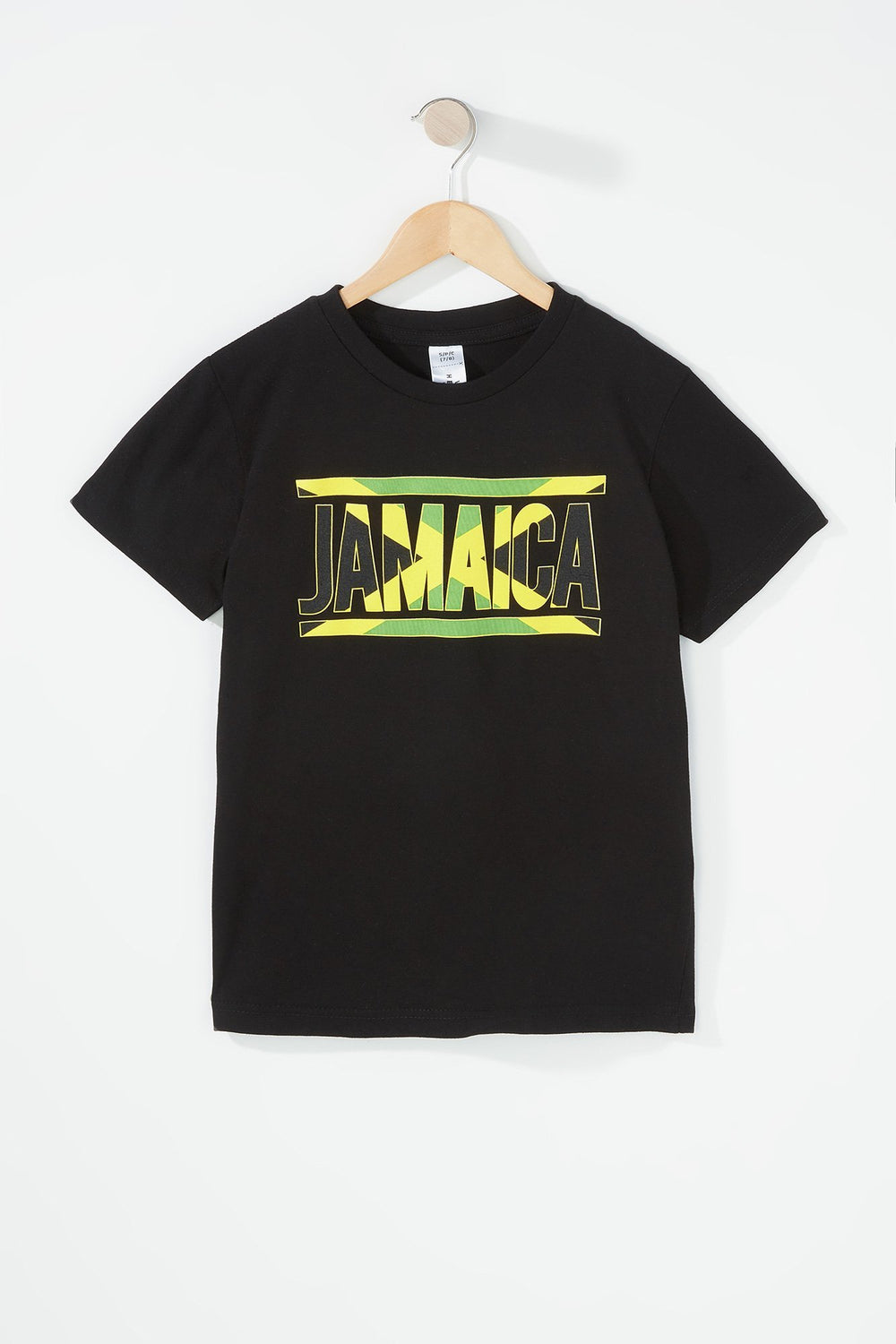 Kids Boys World Cup Jamaica Crewneck T-Shirt Black
