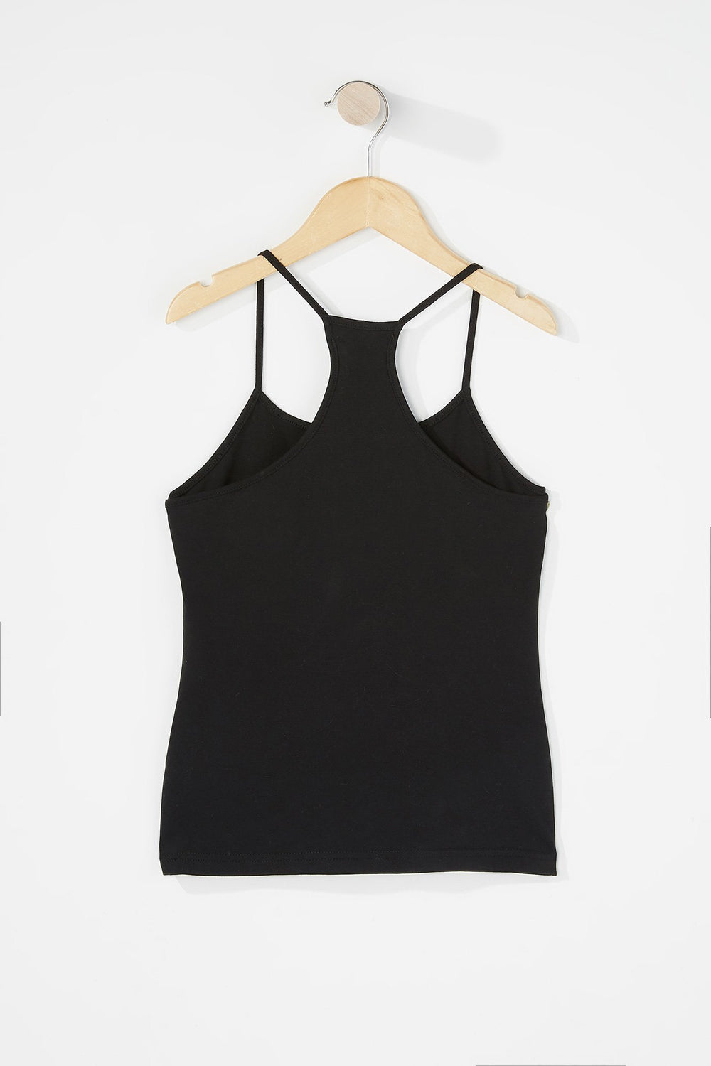 Kids Girls Basic Racerback Camisole Black