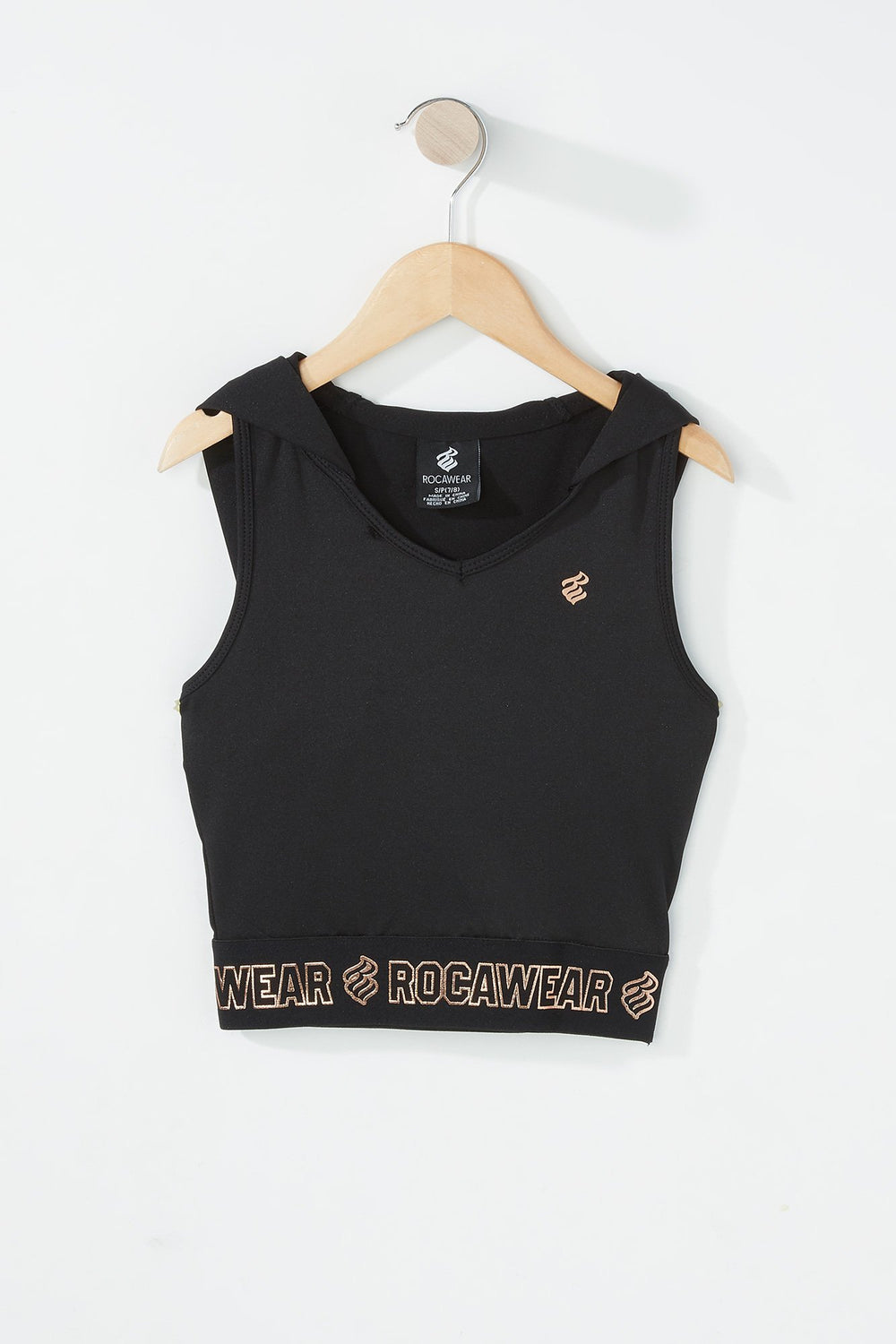 Kids Girls Rocawear Graphic Hooded Popover Tank Black