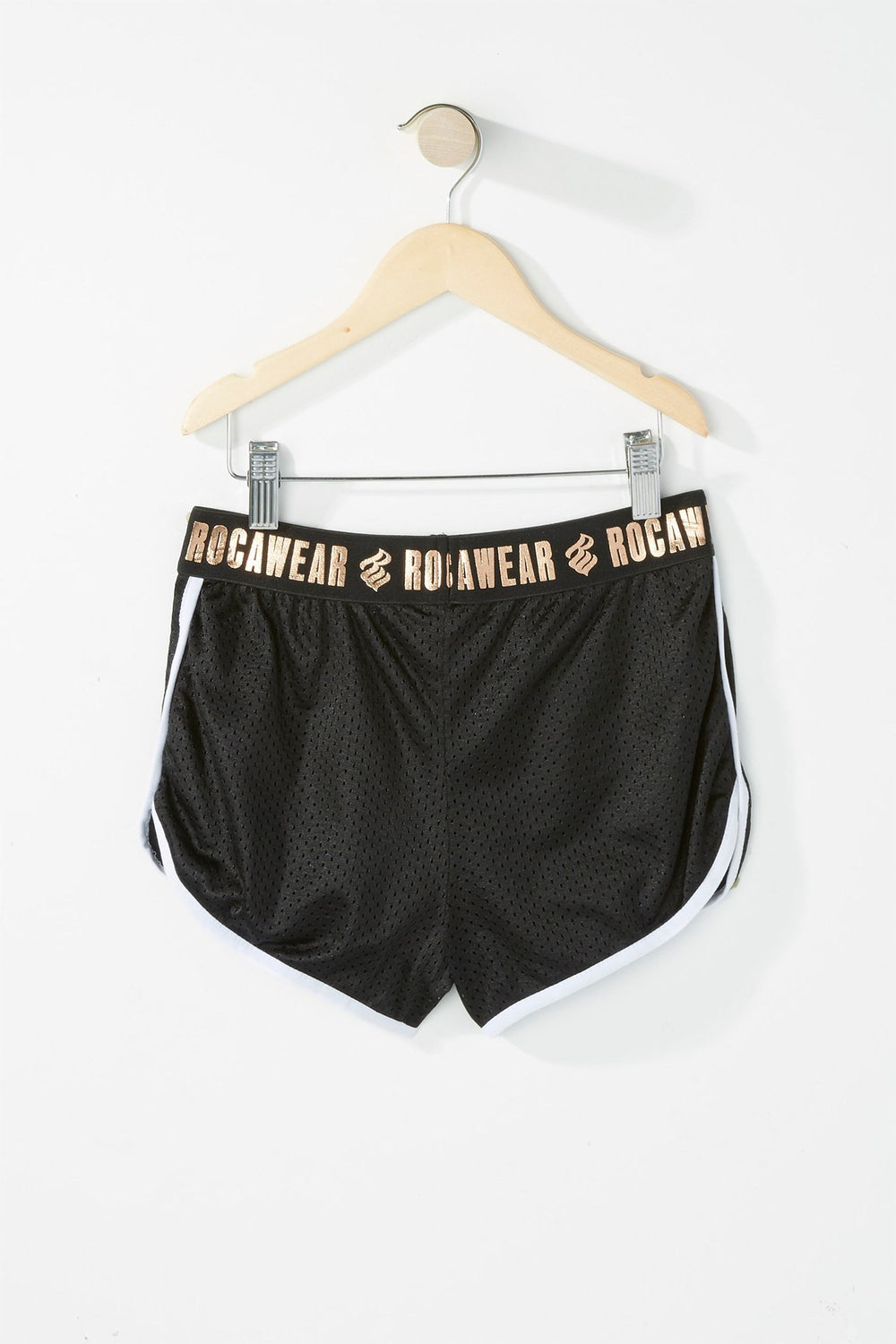 Kids Girls Rocawear Mesh Dolphin Hem Short Black