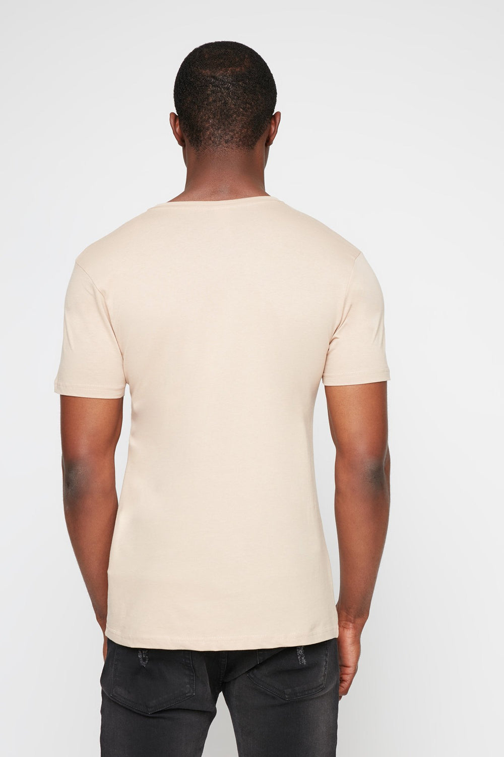 Men T-shirt fleuri à imprimé Boujee Blanc cassé