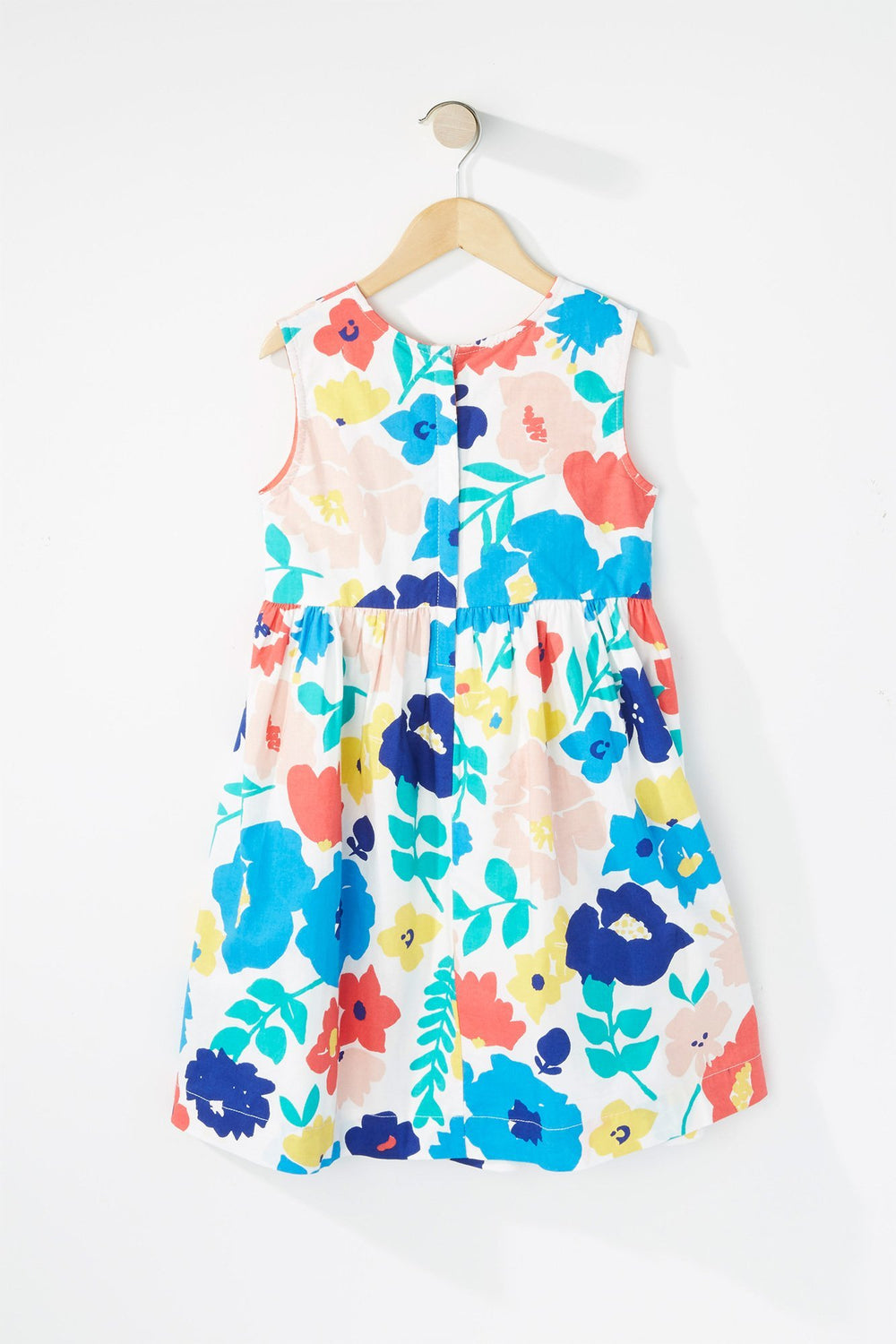 Kids Robe plissée fleurie pour fille Blanc cassé