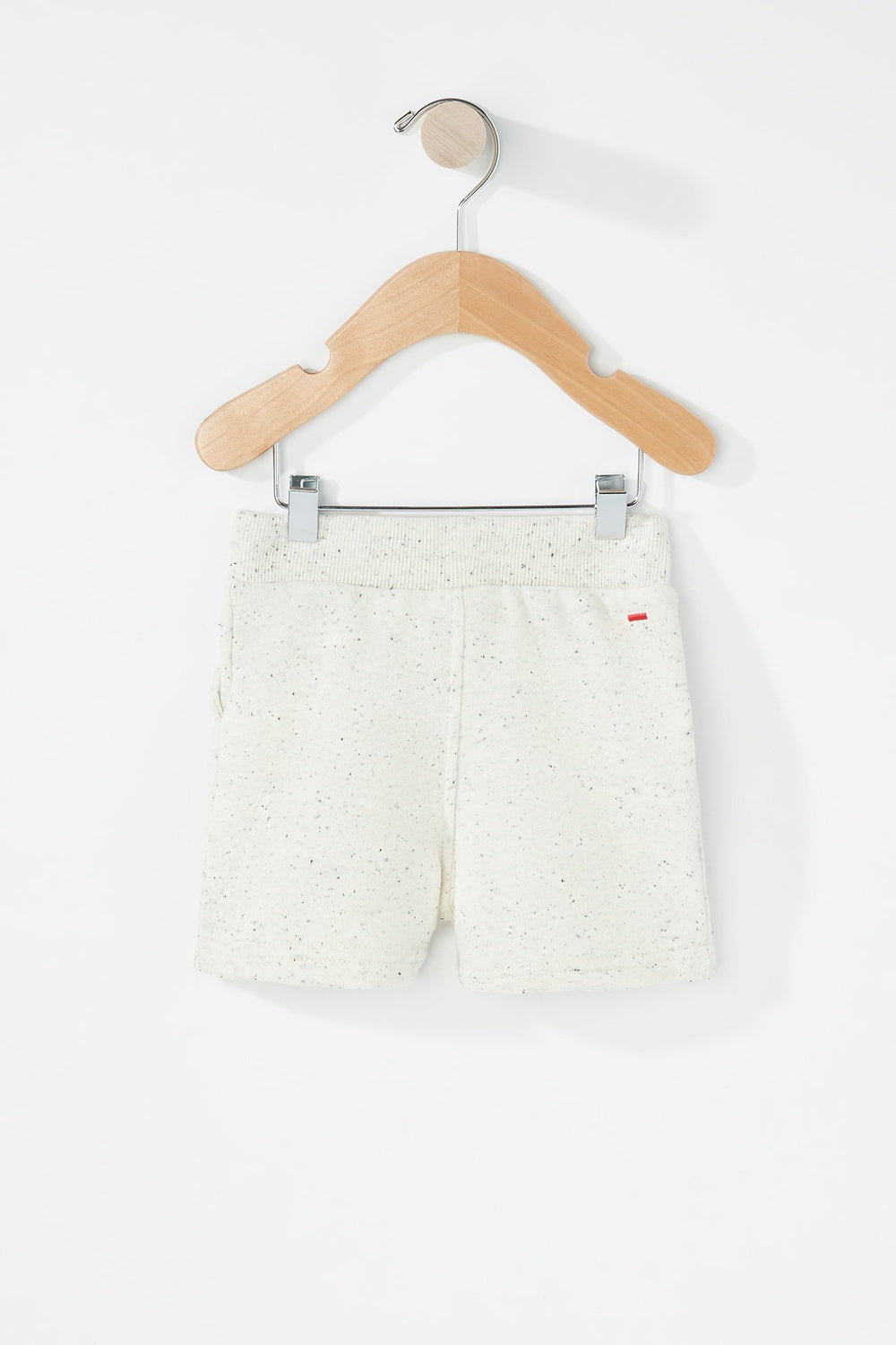 Kids Short en molleton à taille coulissante pour bébé garçon Blanc cassé