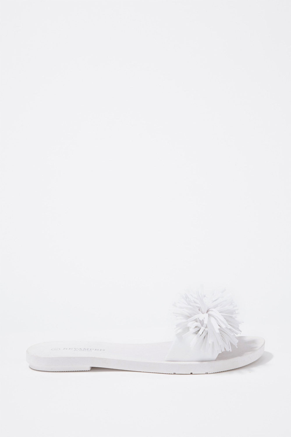 Women Mules avec franges Blanc