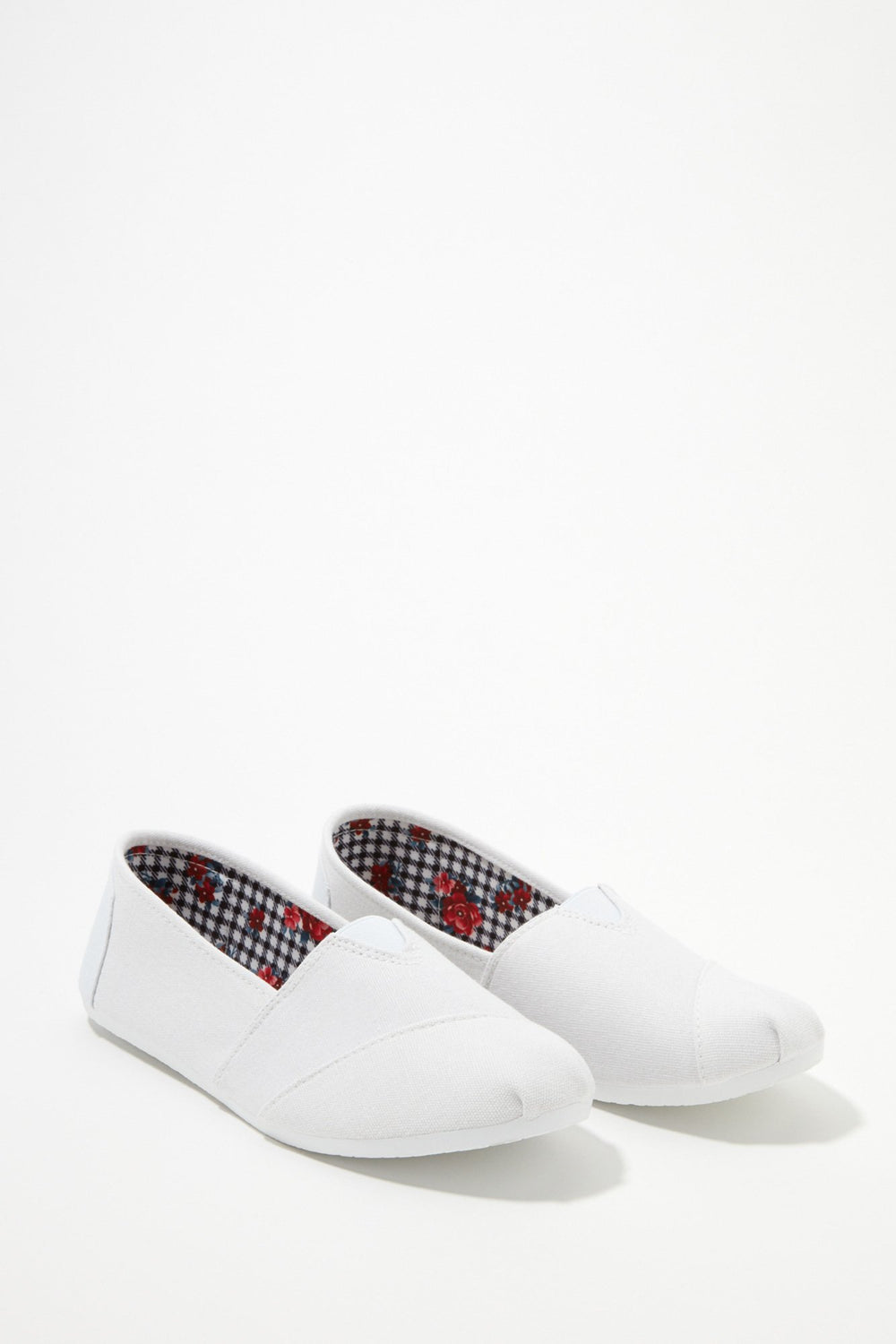 Women Espadrilles en toile à enfiler Blanc