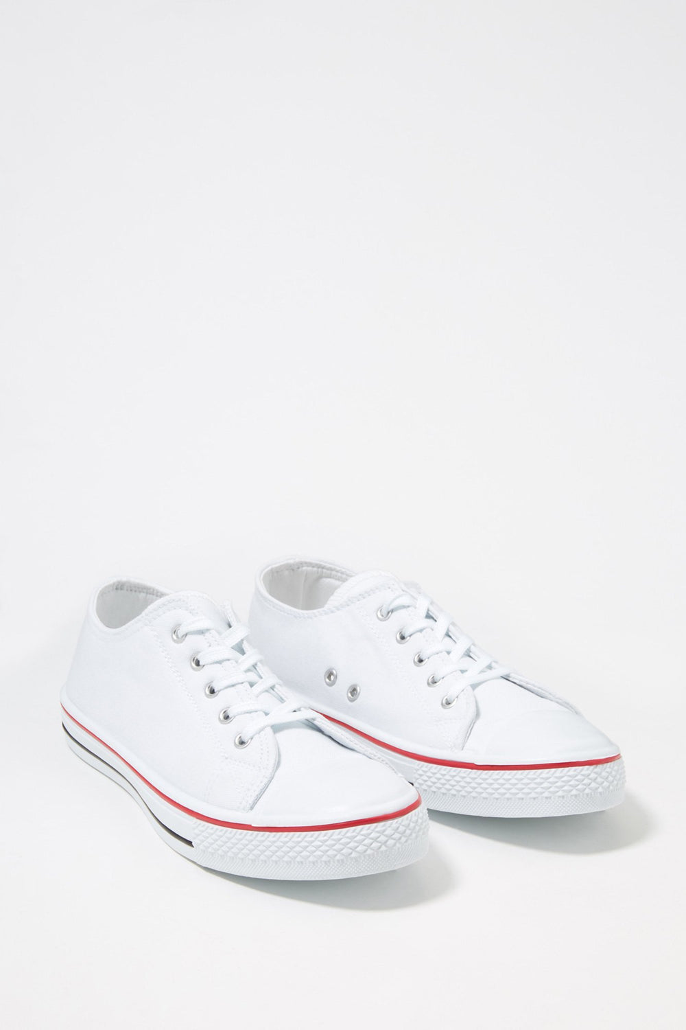 Women Espadrilles en toiles lacées Blanc