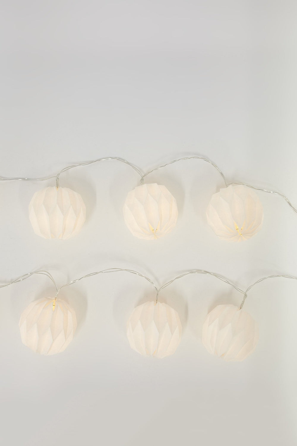 Women Jeu de lumières avec lanternes de papier Blanc