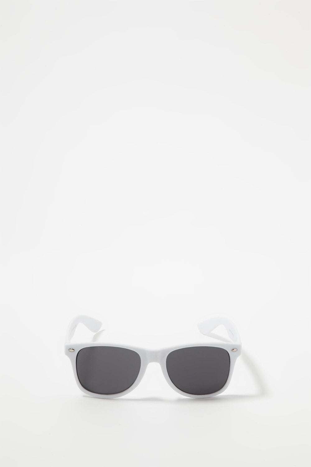 Men Lunettes de soleil Wayfarer mates Blanc