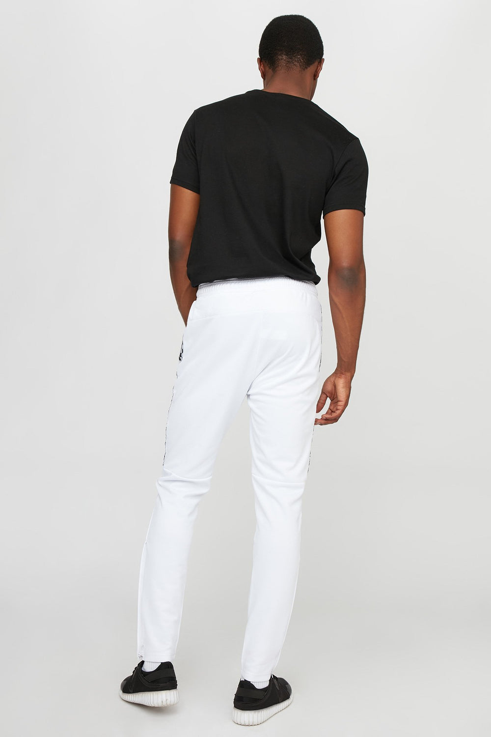 Men Pantalon d'entraînement Rocawear à carreaux Blanc