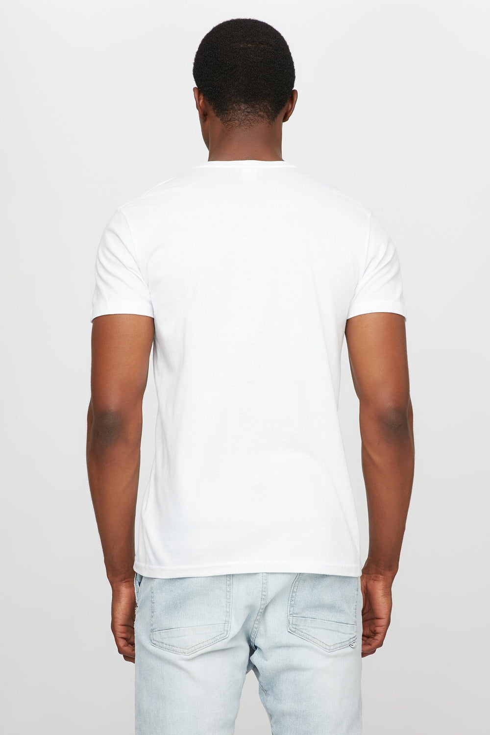 Men T-shirt à imprimé World Cup Germany avec encolure dégagée Blanc