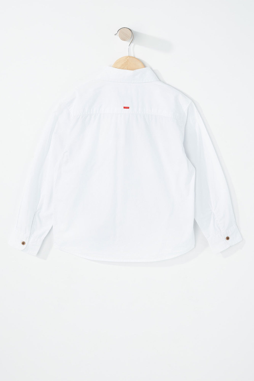 Kids Chemise boutonnée blanche à manches longues pour garçon Blanc