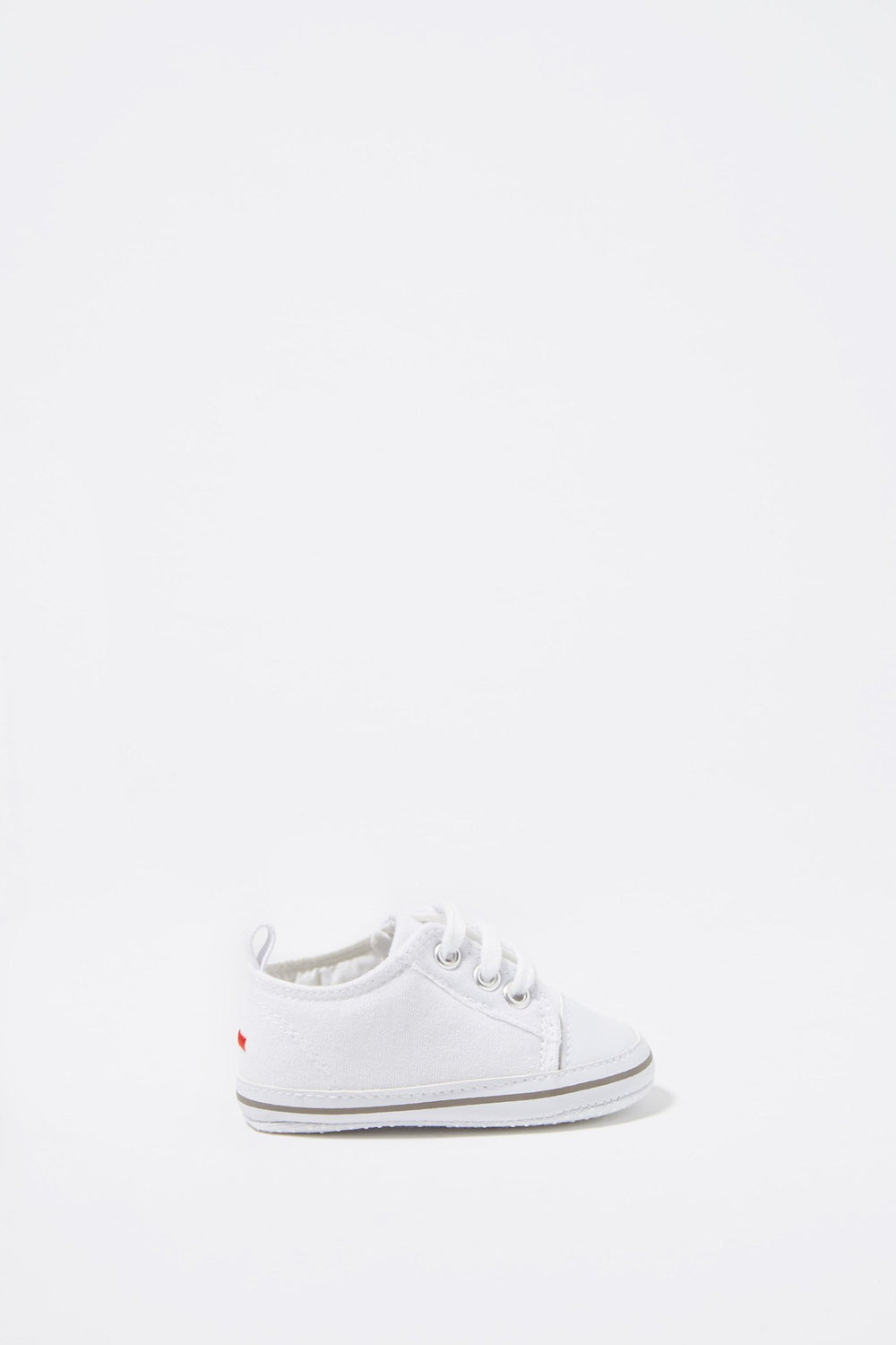 Kids Espadrilles en toile sans lacets pour bébé garçon Blanc