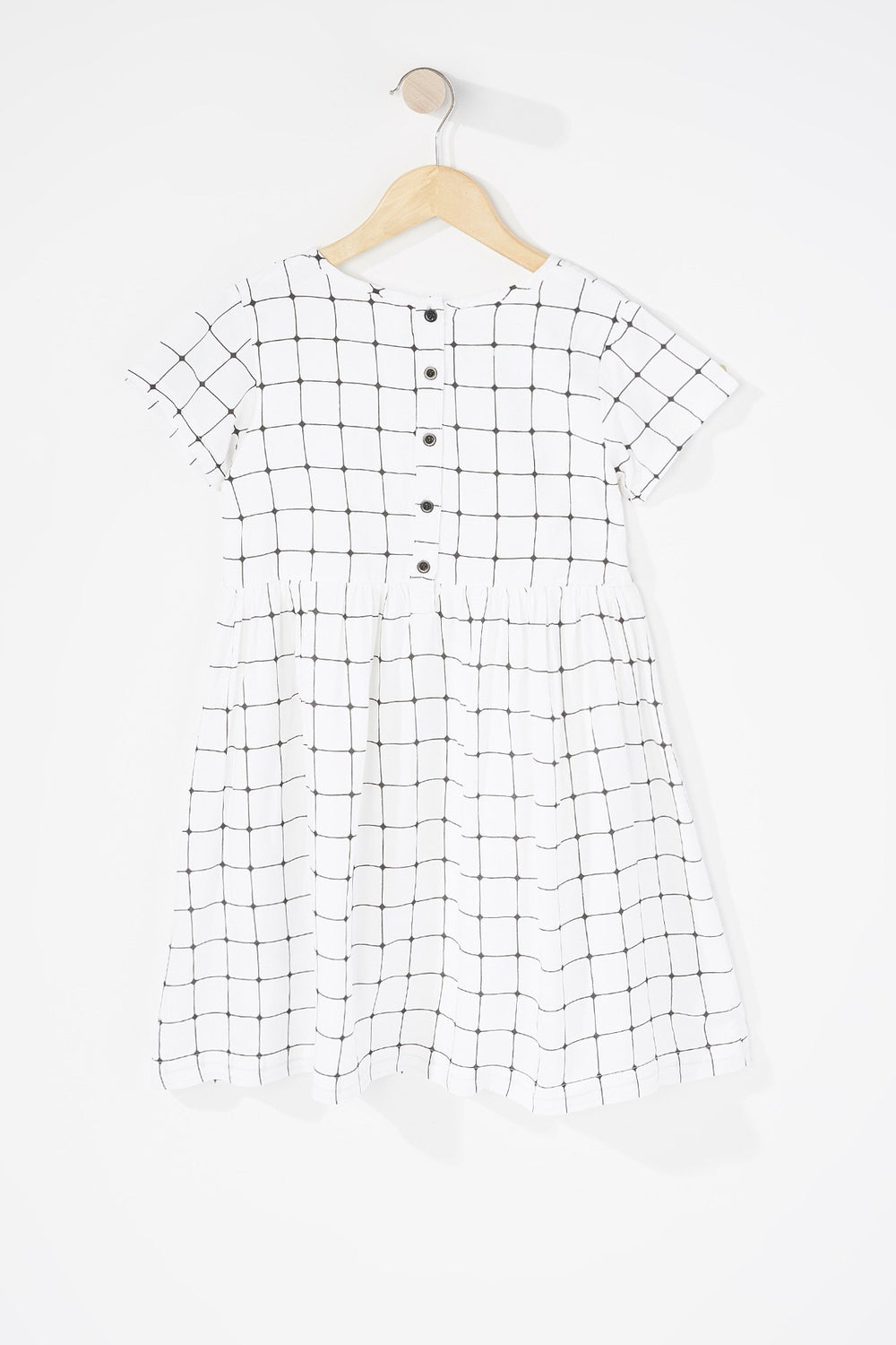 Kids Robe plissée à carreaux pour fille Blanc