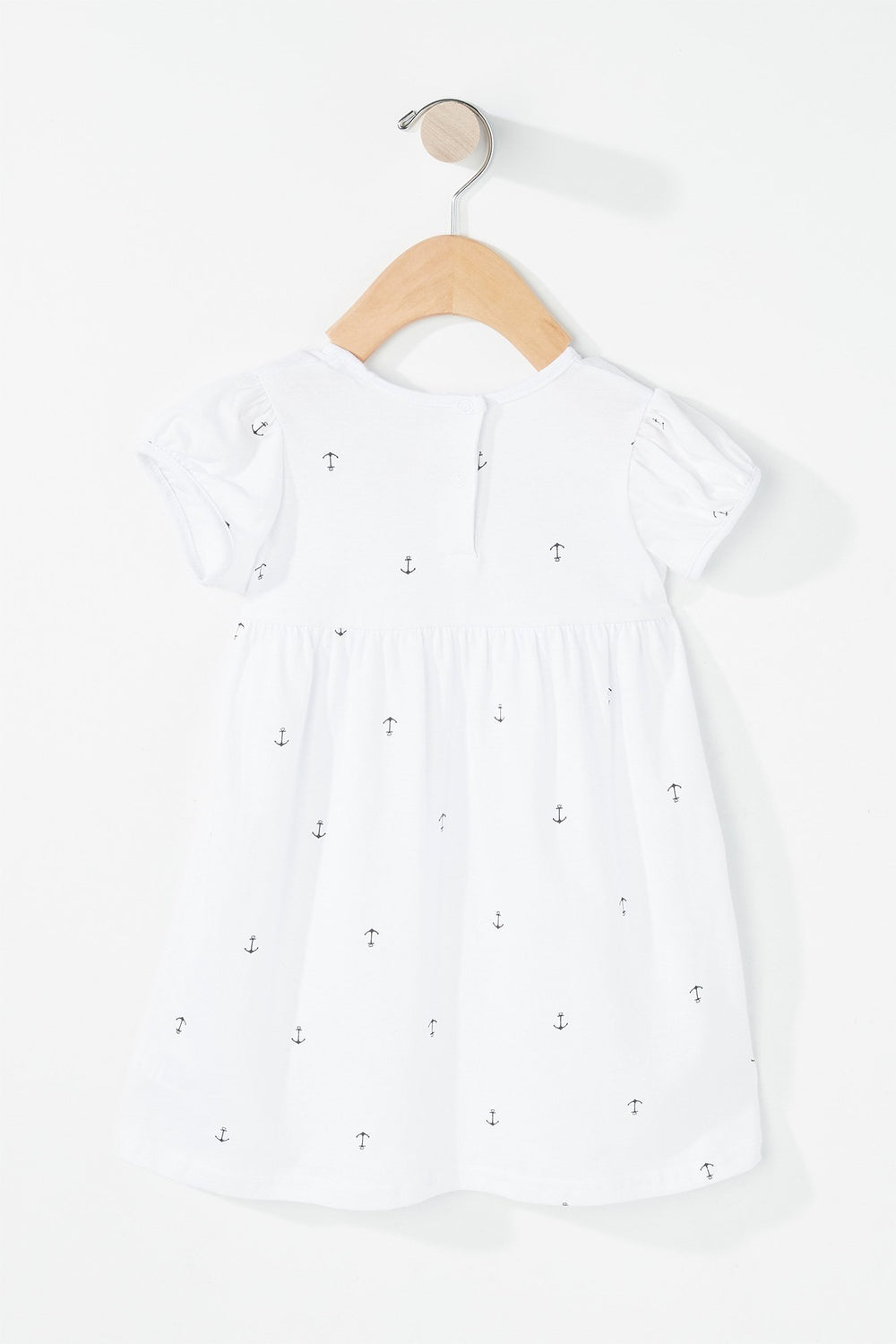 Kids Robe plissée à imprimé Ancre pour bébé fille Blanc