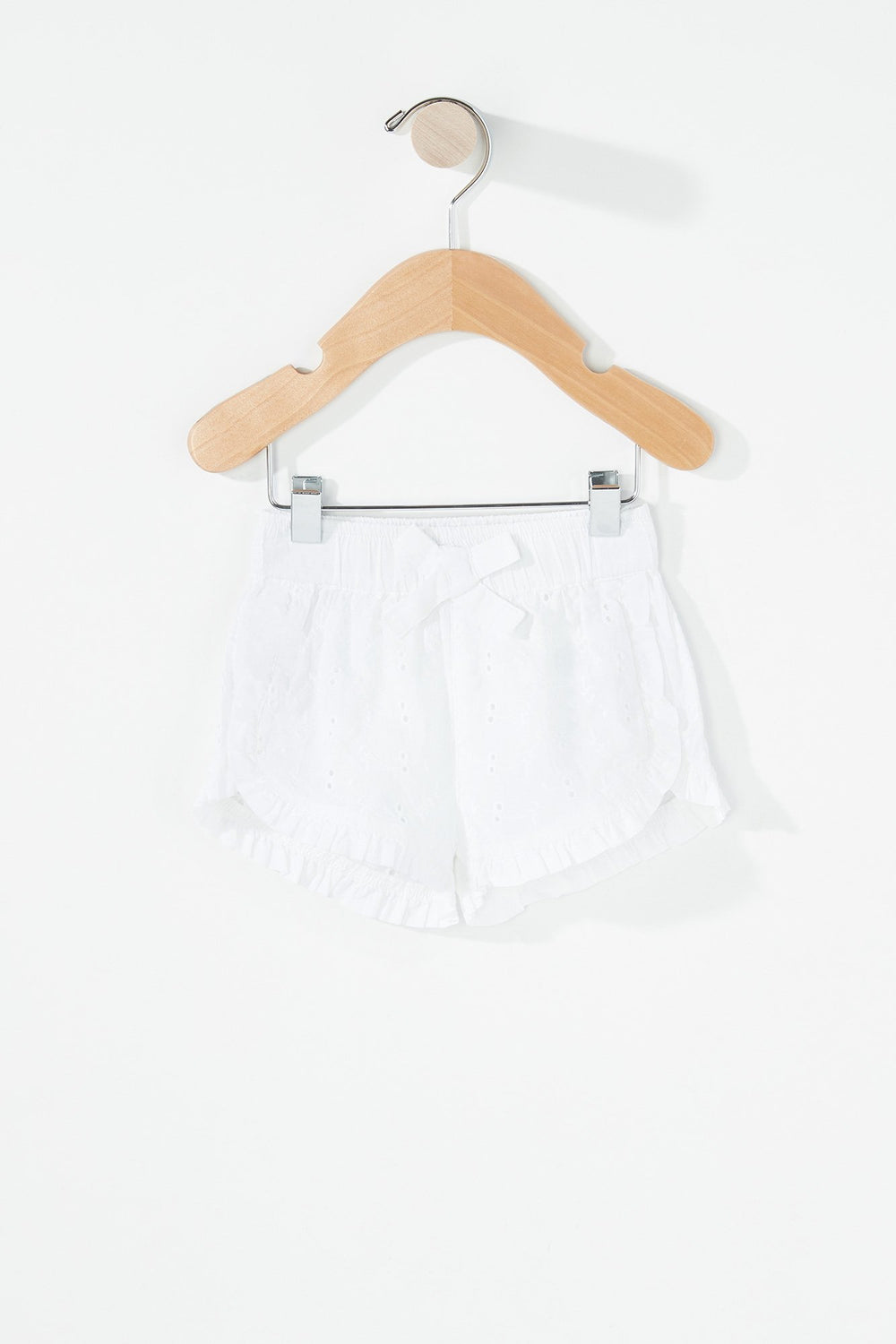 Kids Short tulipe volanté avec boucle pour bébé fille Blanc