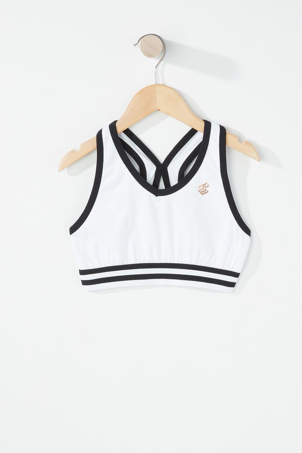 Kids Soutien-gorge de sport Rocawear rayé de style universitaire pour fille Blanc