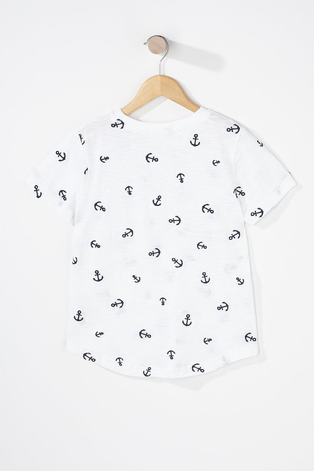 Kids T-shirt à imprimé Ancre pour garçon Blanc