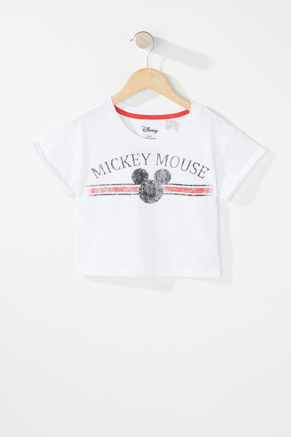 Kids T-shirt à imprimé Mickey Mouse pour fille Blanc