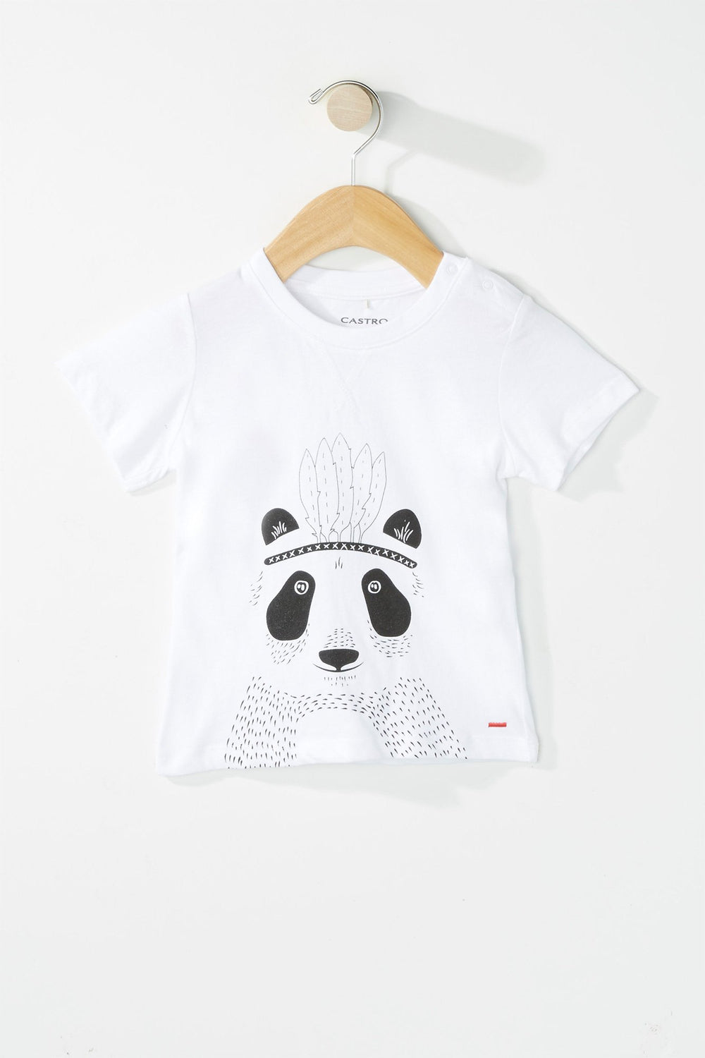 Kids T-shirt à imprimé Panda pour bébé fille Blanc