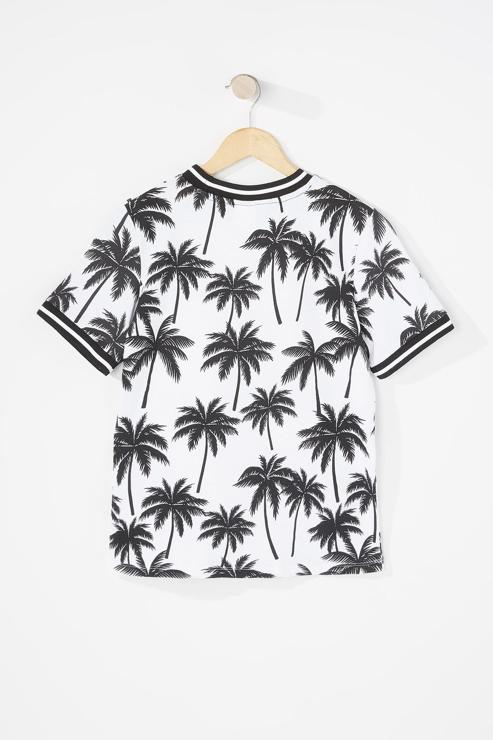 Kids T-shirt à motif de palmiers pour garçon Blanc