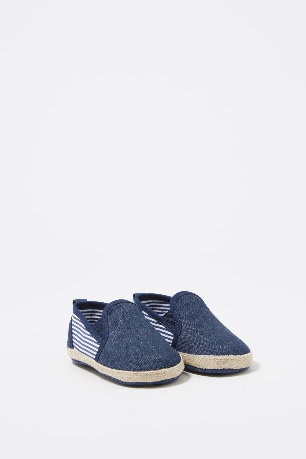 Kids Espadrilles à enfiler en denim pour bébé garçon Bleu denim