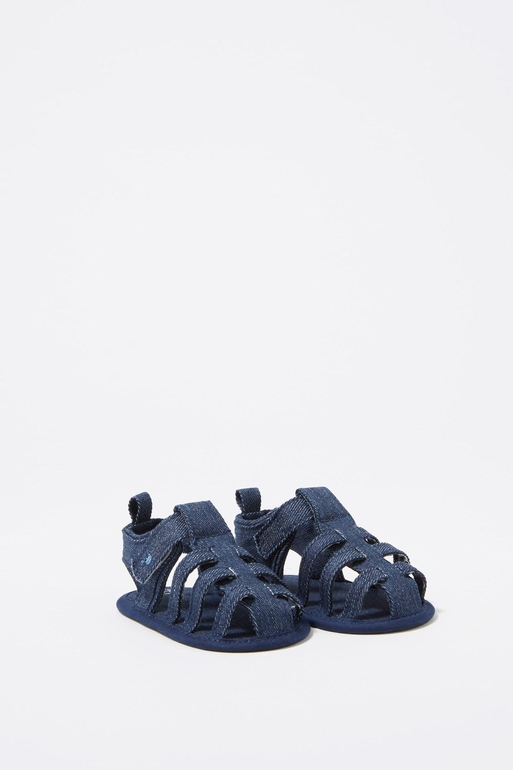 Kids Sandales gladiateur texturées pour bébé garçon Bleu denim