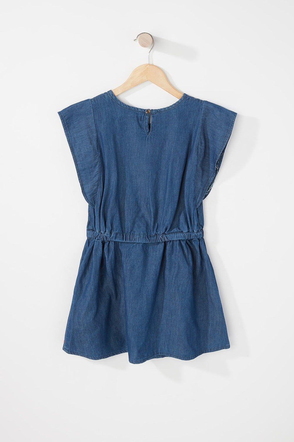 Kids Robe volantée en denim pour fille Bleu foncé