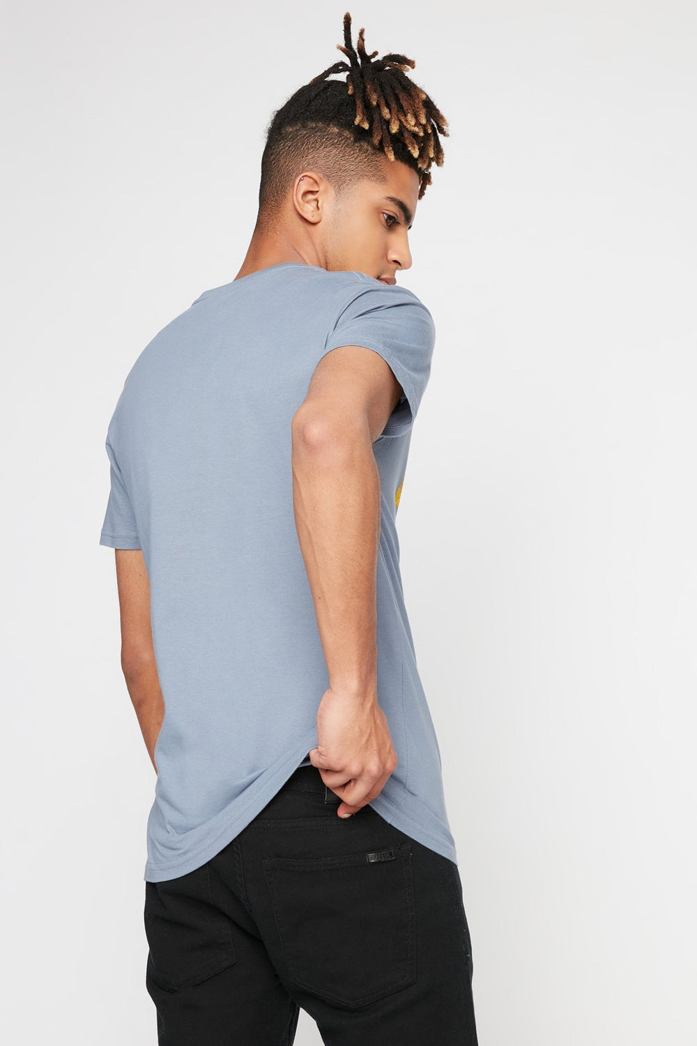 Men T-shirt à imprimé Property Of Alth Dept Bleu gris