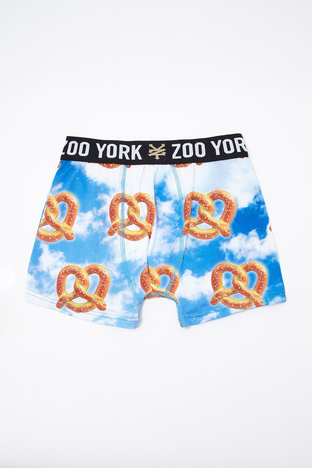 Men Caleçon Zoo York à imprimé Bretzel et ciel Bleu pâle