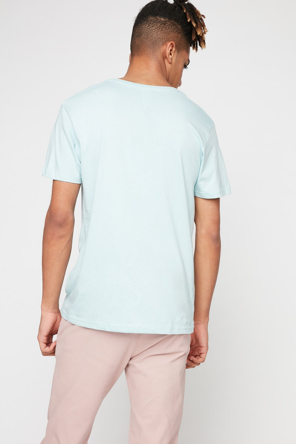 Men T-shirt à imprimé Ninety-Eight Originals Bleu pâle