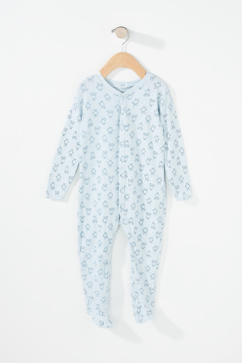 Kids Combinaison imprimés à manches longues pour bébé garçon Bleu pâle