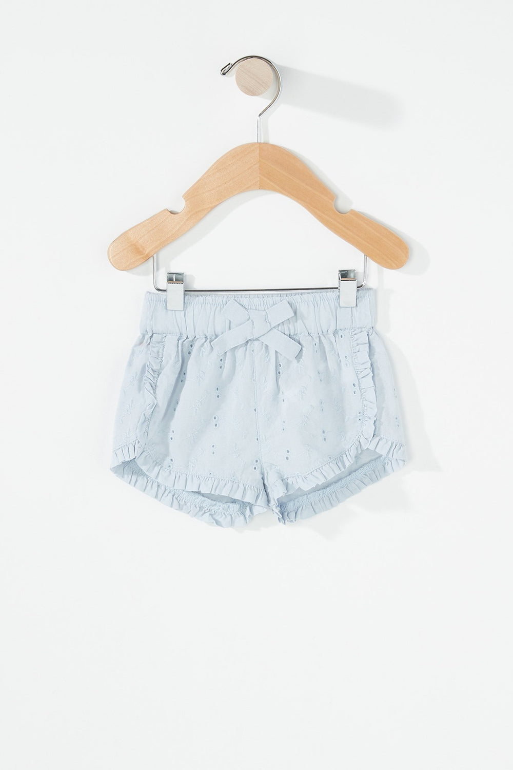 Kids Short tulipe volanté avec boucle pour bébé fille Bleu pâle