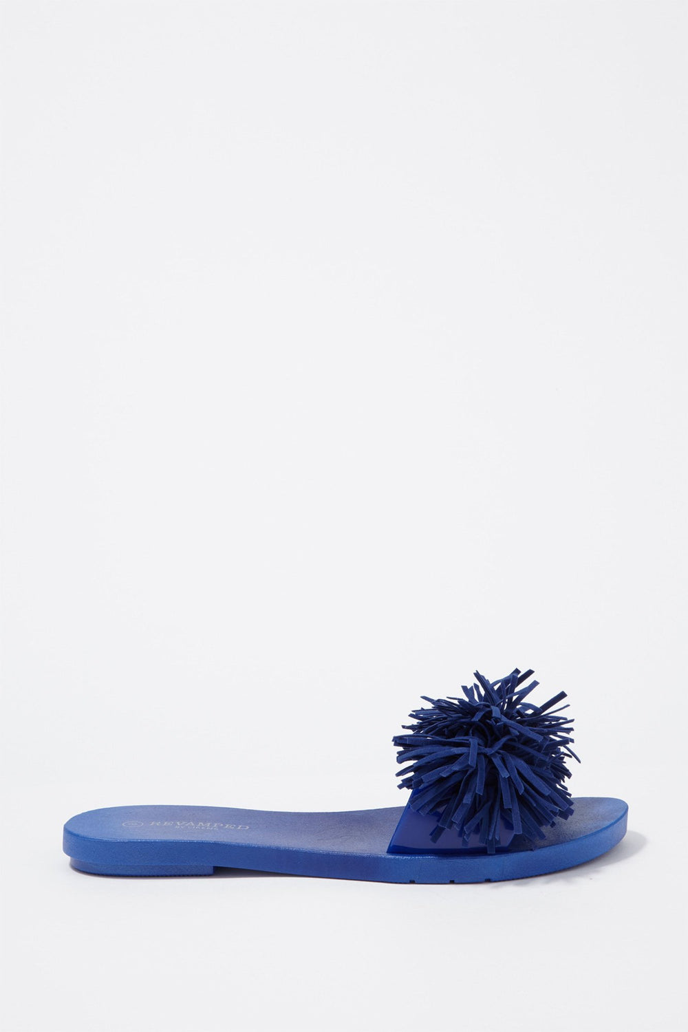 Women Mules avec franges Bleu
