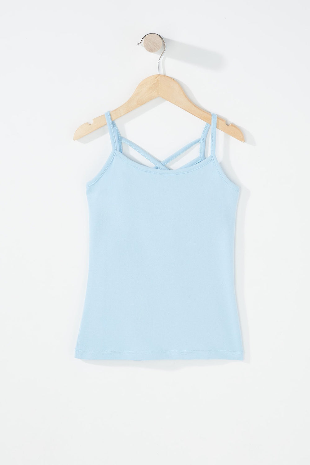 Kids Camisole à motif de cage pour fille Bleu