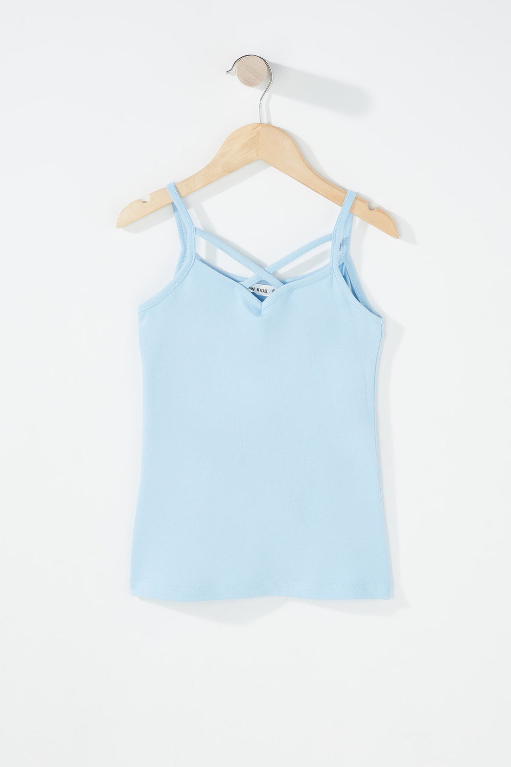 Kids Camisole à motif de cage pour fille Bleu