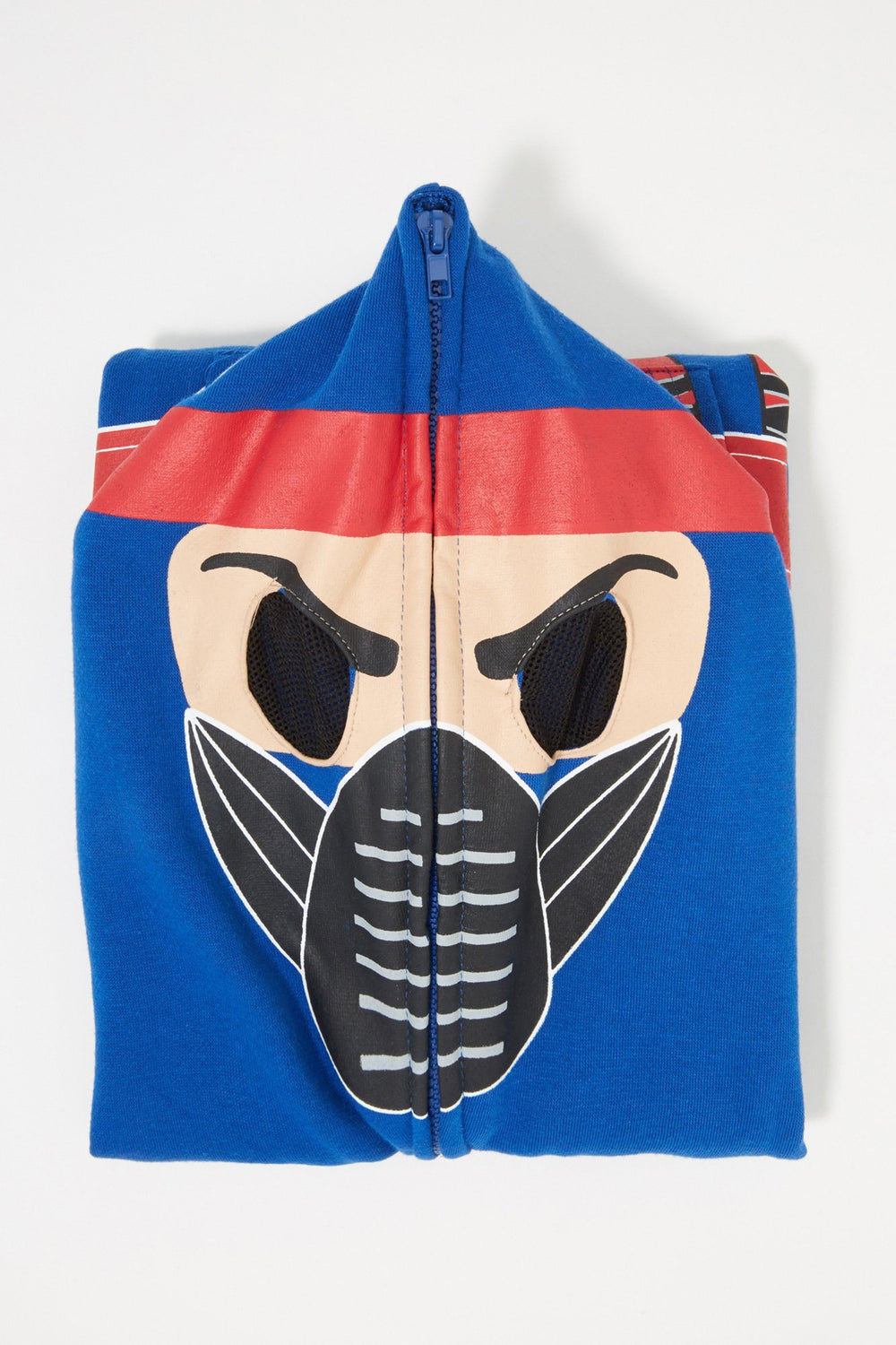 Kids Haut à capuchon Masque de ninja pour garçon Bleu