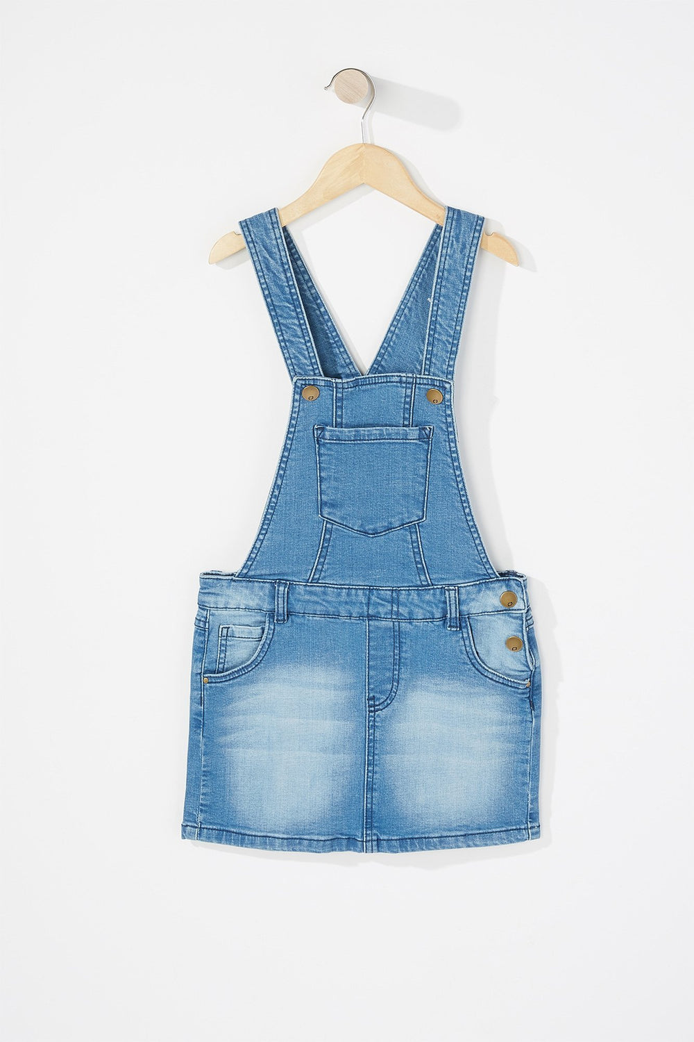 Kids Robe en denim pour fille Bleu