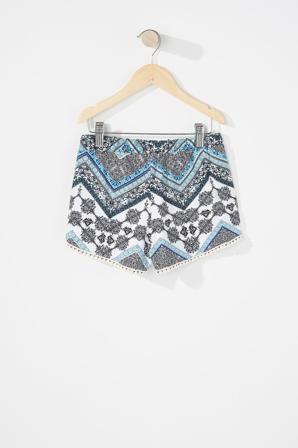 Kids Short léger crocheté à imprimé Tulipe pour fille Bleu