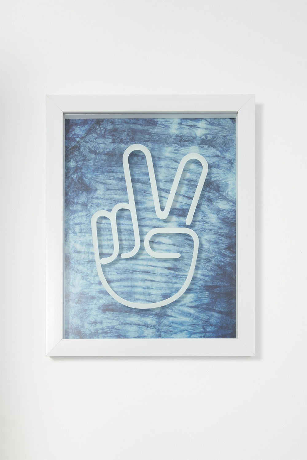 Women Art Mural Wall Frame Blue