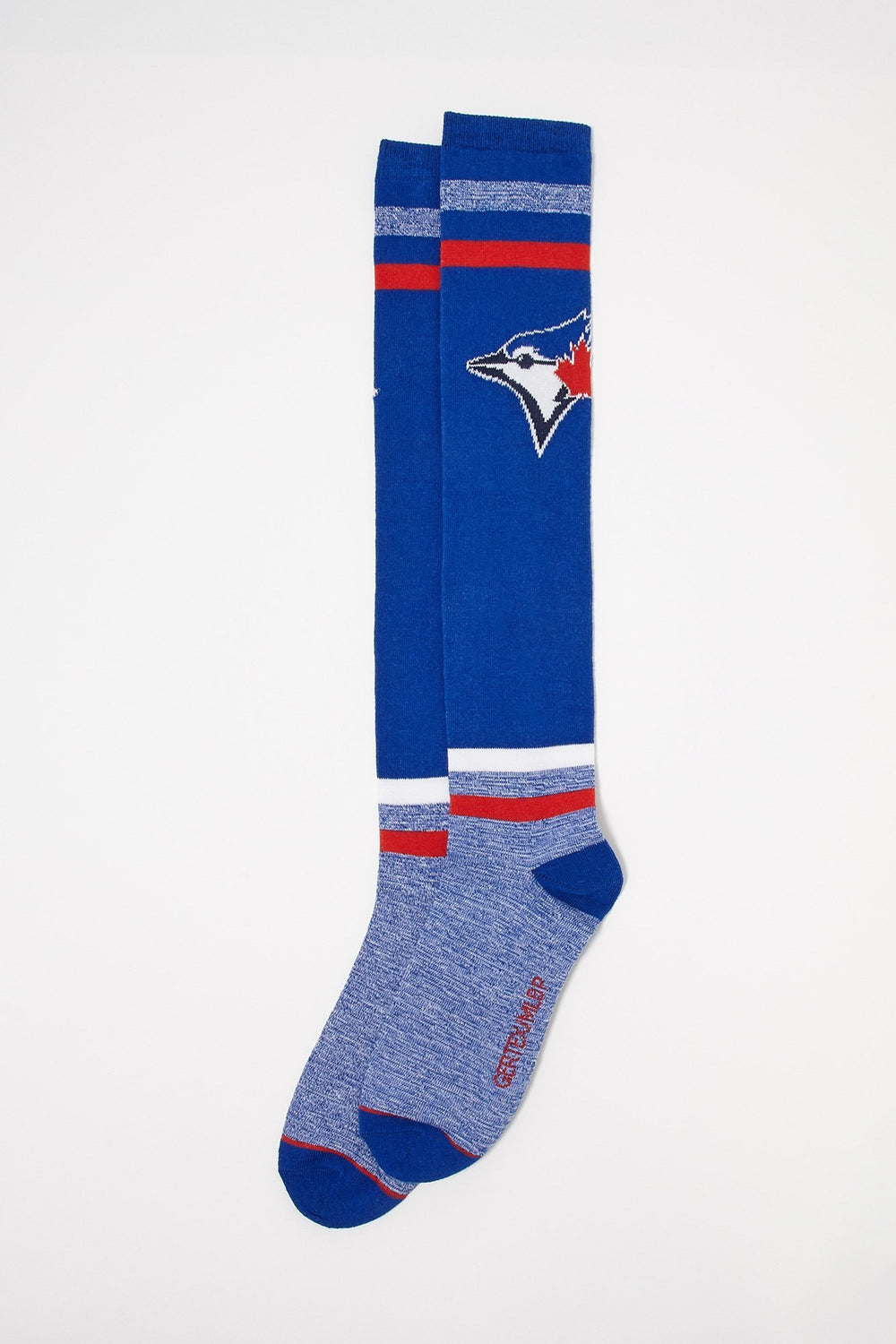 Women Blue Jays Graphic Over The Knee Socks Blue
