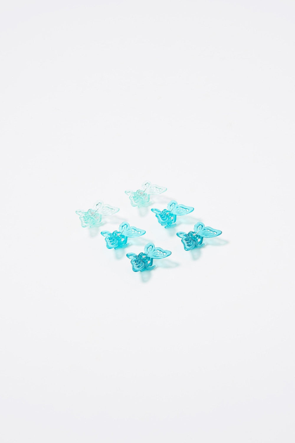 Women Butterfly Hair Clips (6 PC) Blue