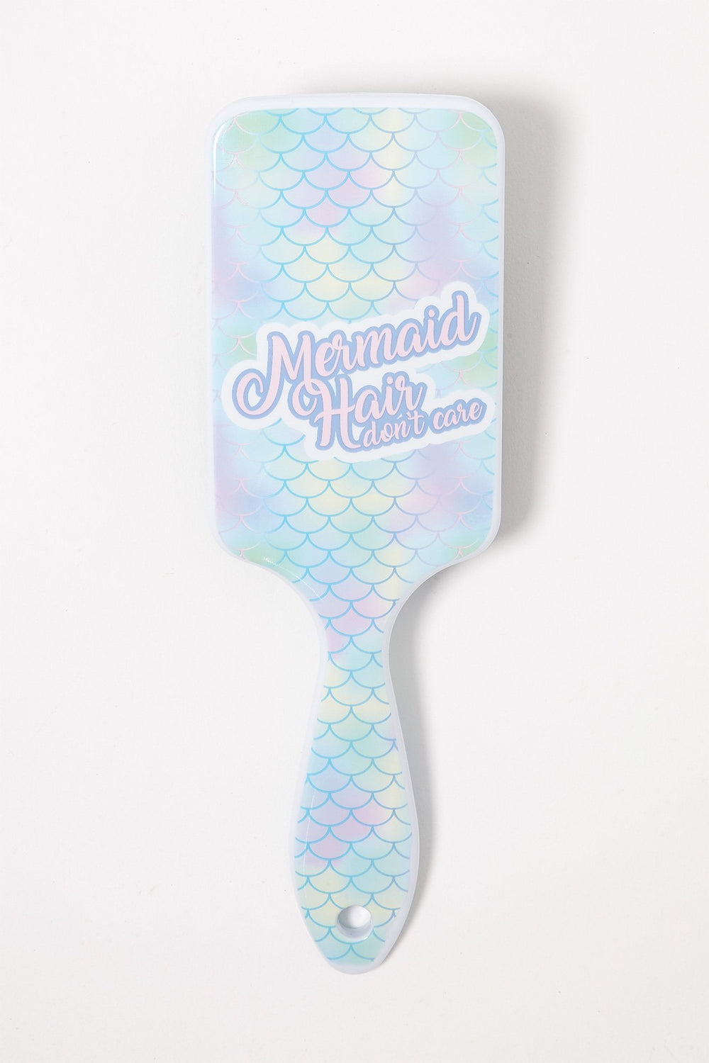 Women Graphic Square Hairbrush Blue