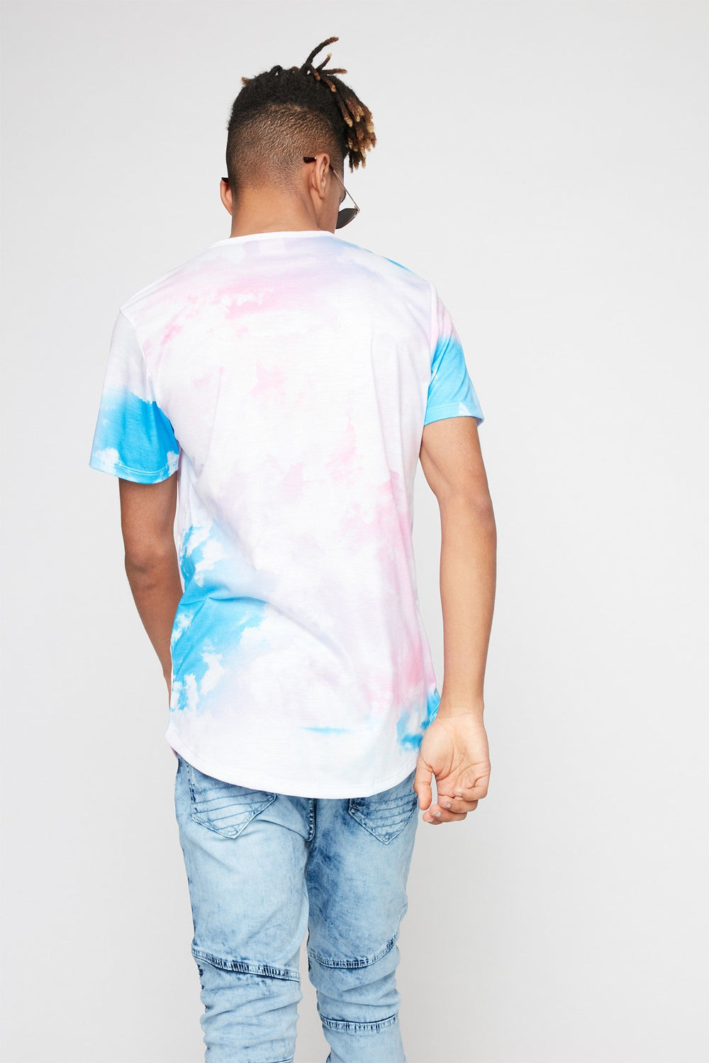 Men High Times Tie-Dye T-Shirt Blue