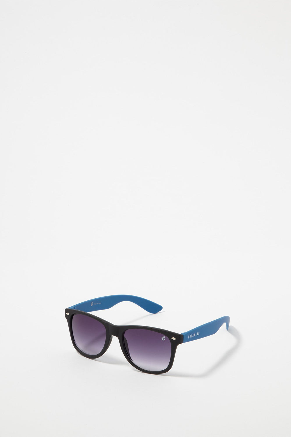 Men Rocawear Two-Tone Wayfarer Sunglasses Blue