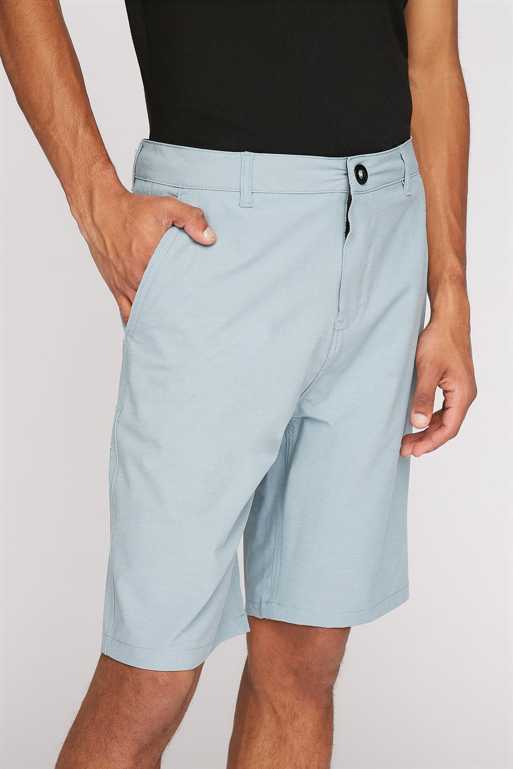 Men Textured Hybrid Short Blue