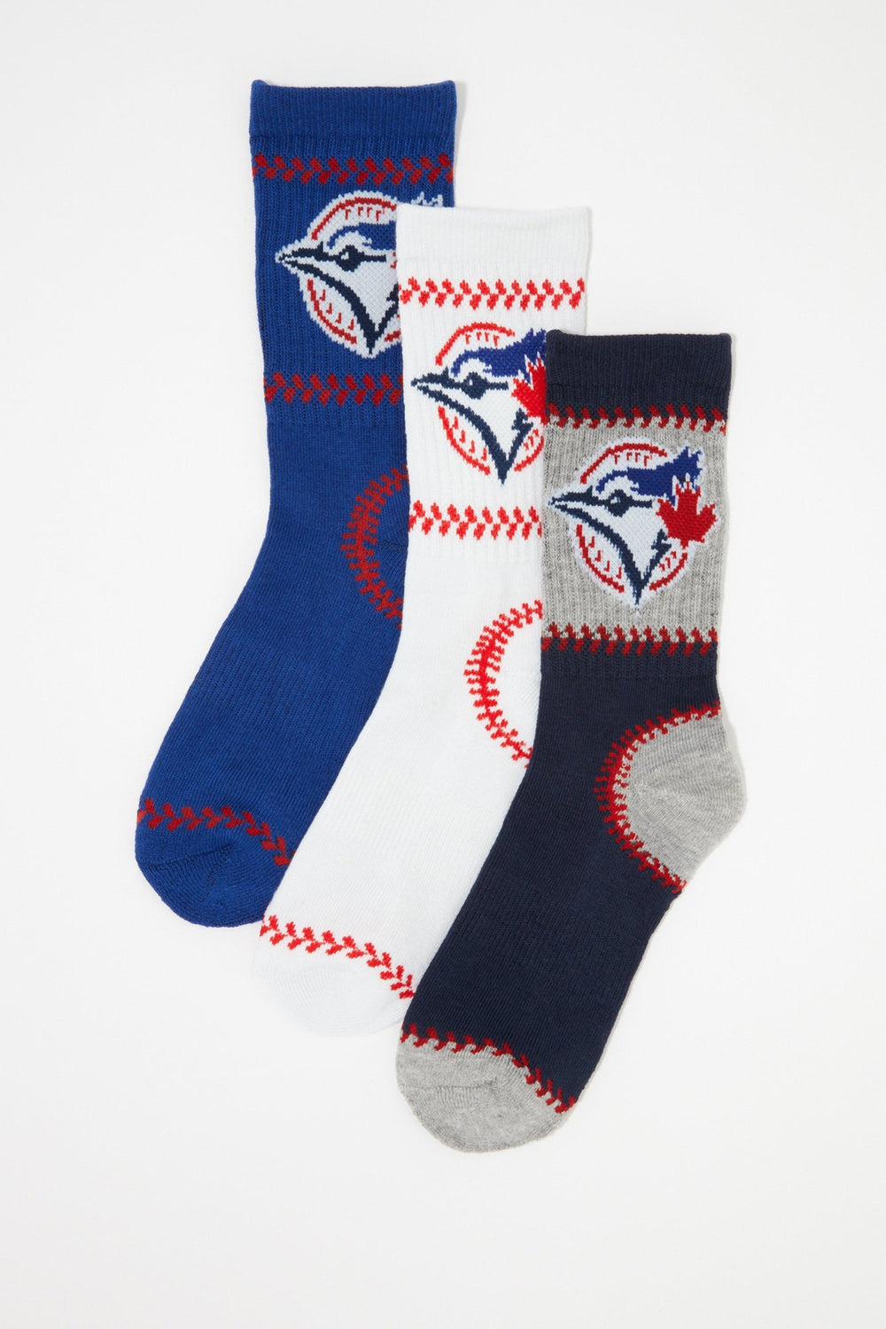 Kids Boys Blue Jays Ankle Socks (3 Pairs) Blue